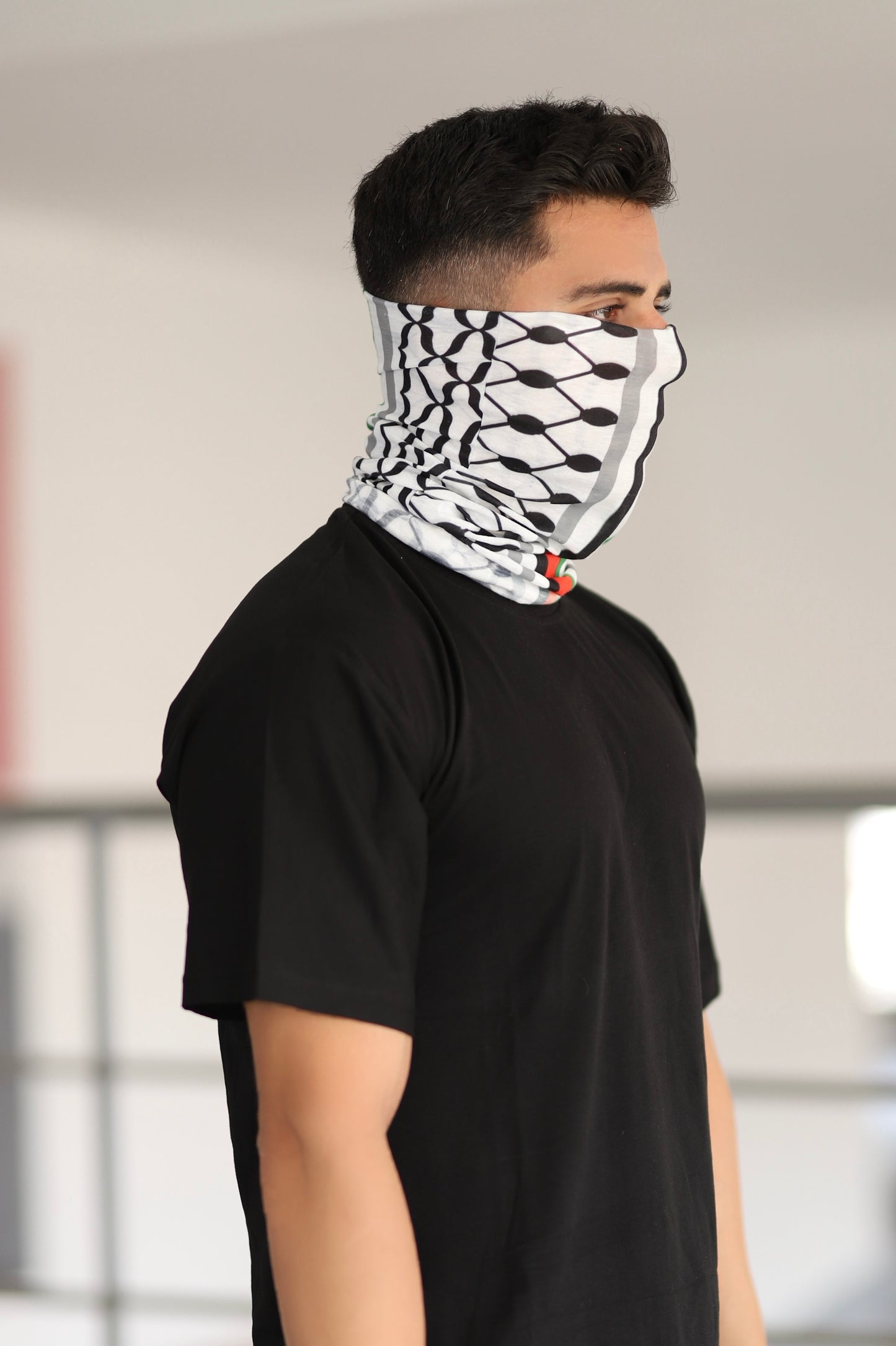 Filistin Temalı ve Kefiye Desenli Buff