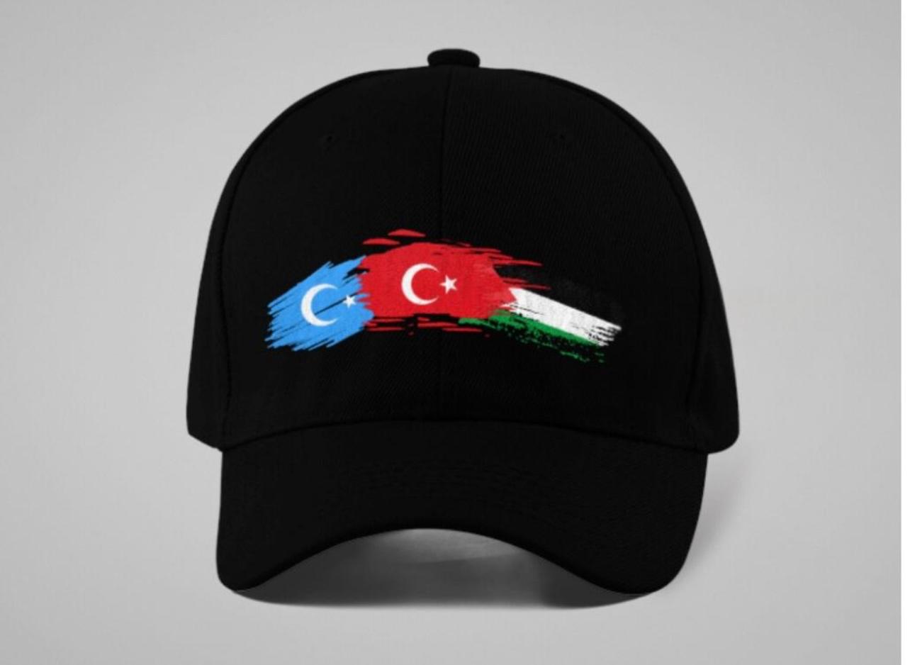 Üç Bayrak Baskılı Şapka