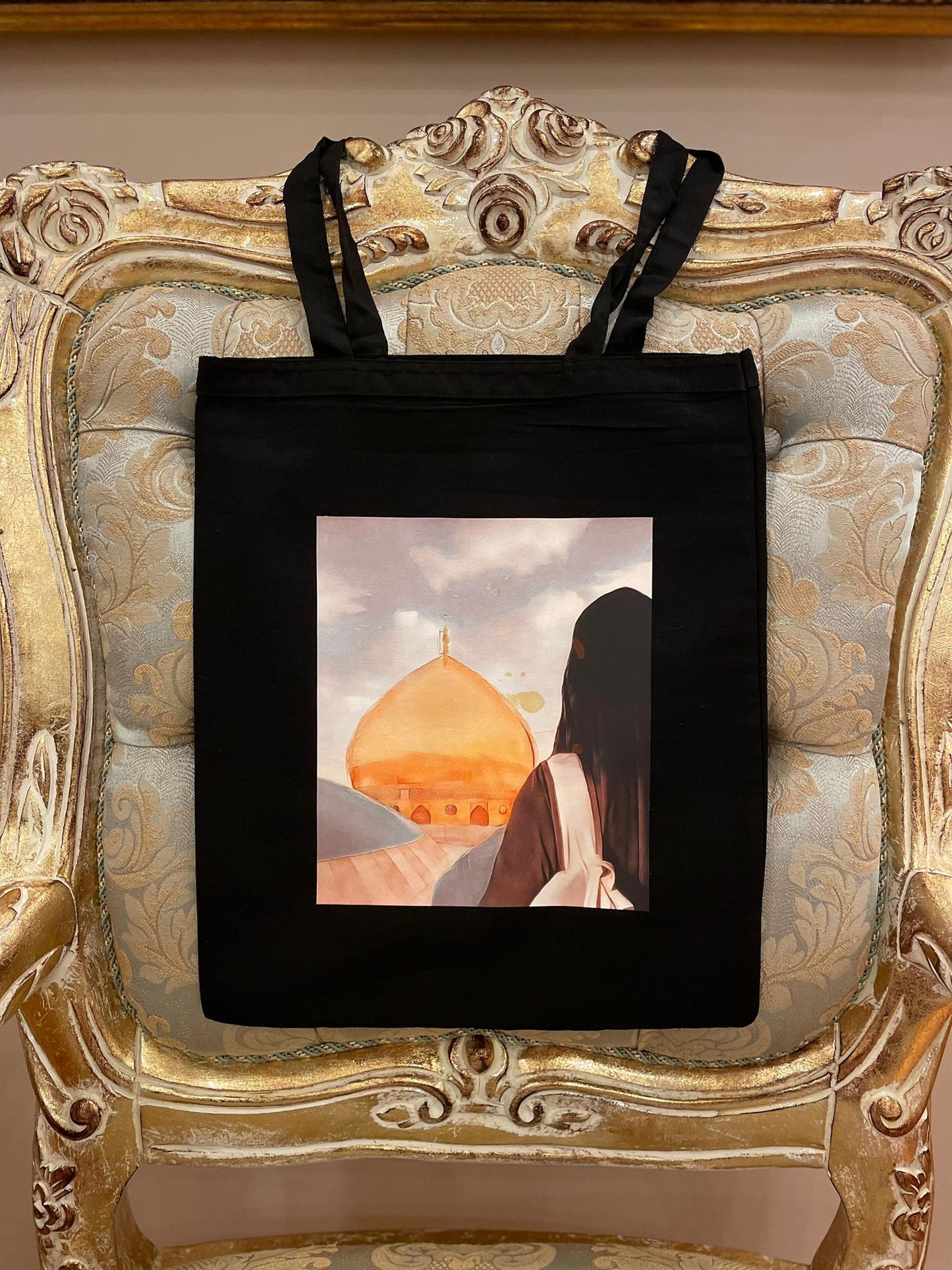 Manzaram Kubbet’üs Sahra Temalı Baskılı Çanta