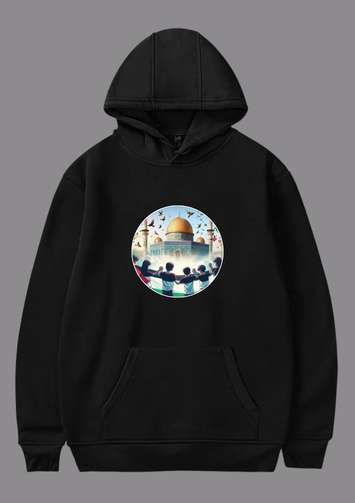 Kubbetü's-Sahra Baskılı Hoodie