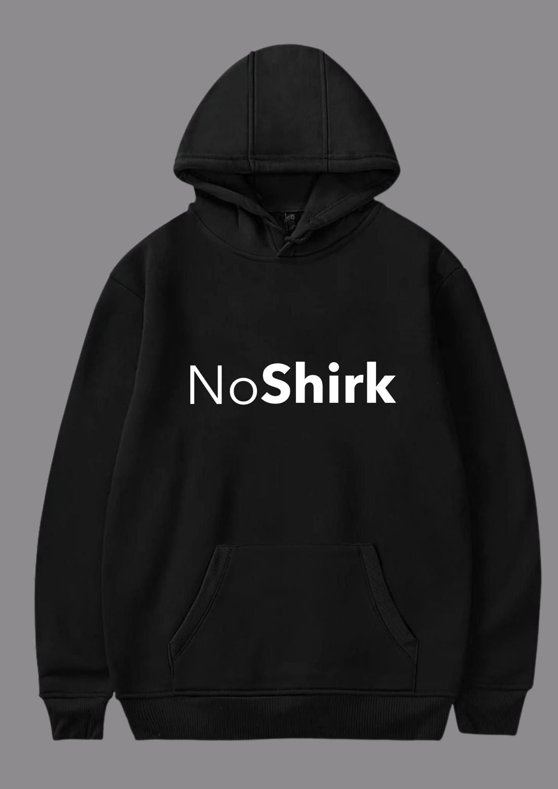 No Shirk Yazılı Baskılı Hoodie