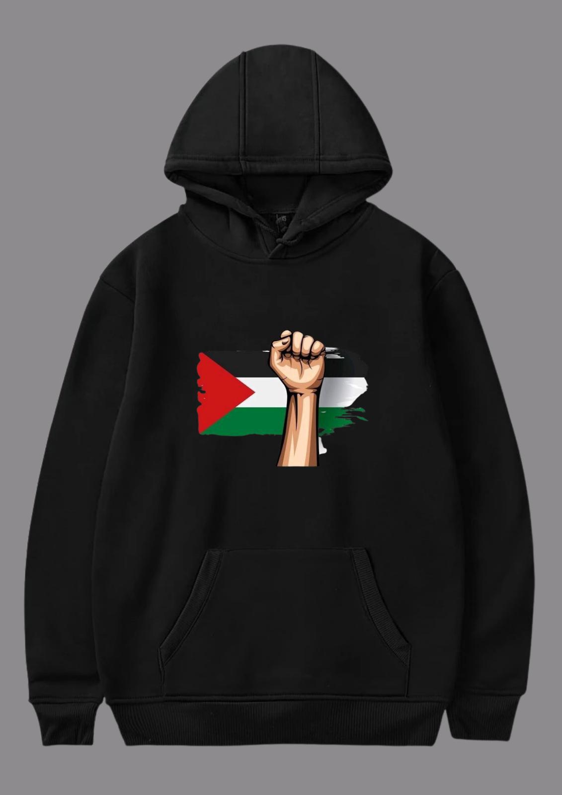 Filistin Bayrağı Direniş Baskılı Hoodie