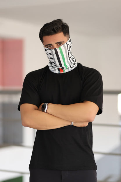 Filistin Temalı ve Kefiye Desenli Buff