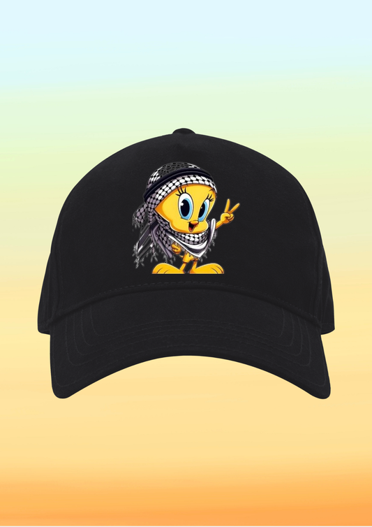 Kefiyeli Tweety Baskılı Çocuk Şapkası