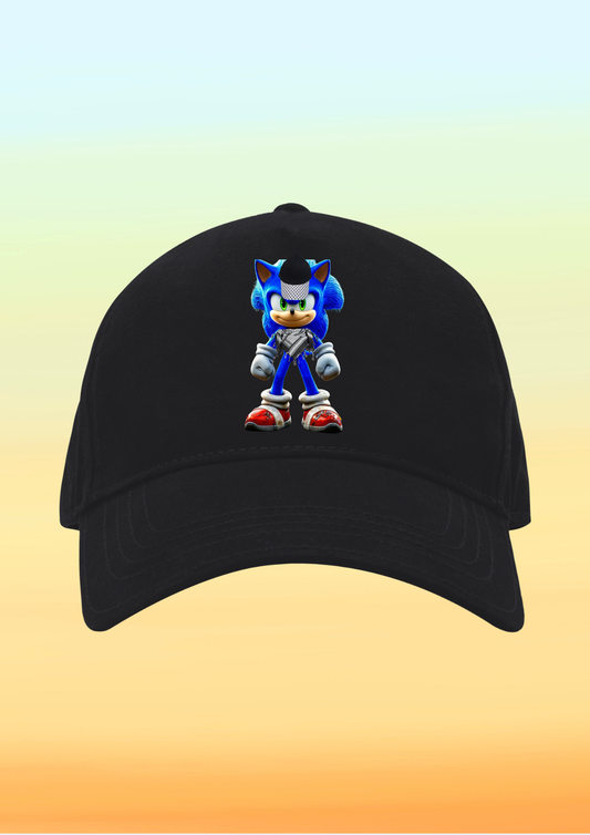 Kefiye Sonic Baskılı Çocuk Şapkası