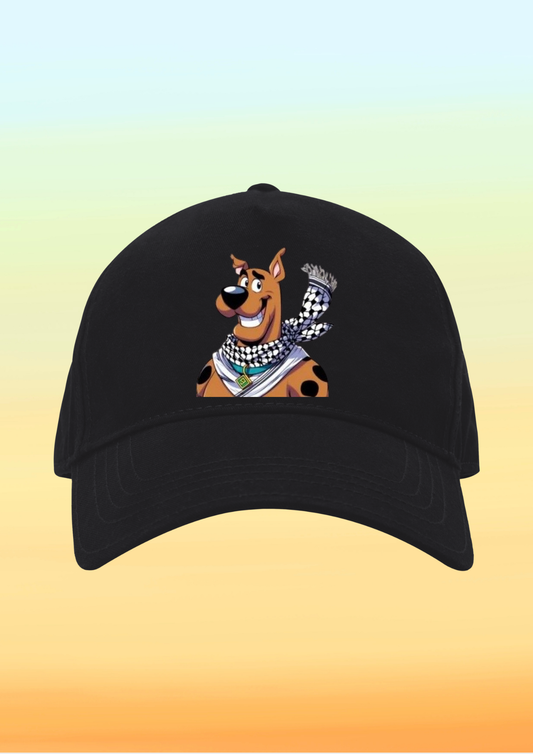 Kefiyeli Scooby Doo Baskılı Çocuk Şapkası