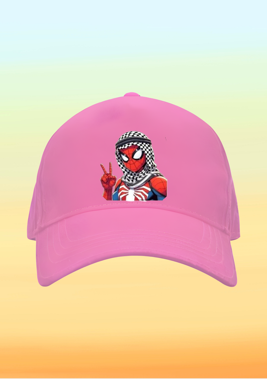 Kefiyeli SpiderMan Baskılı Çocuk Şapkası