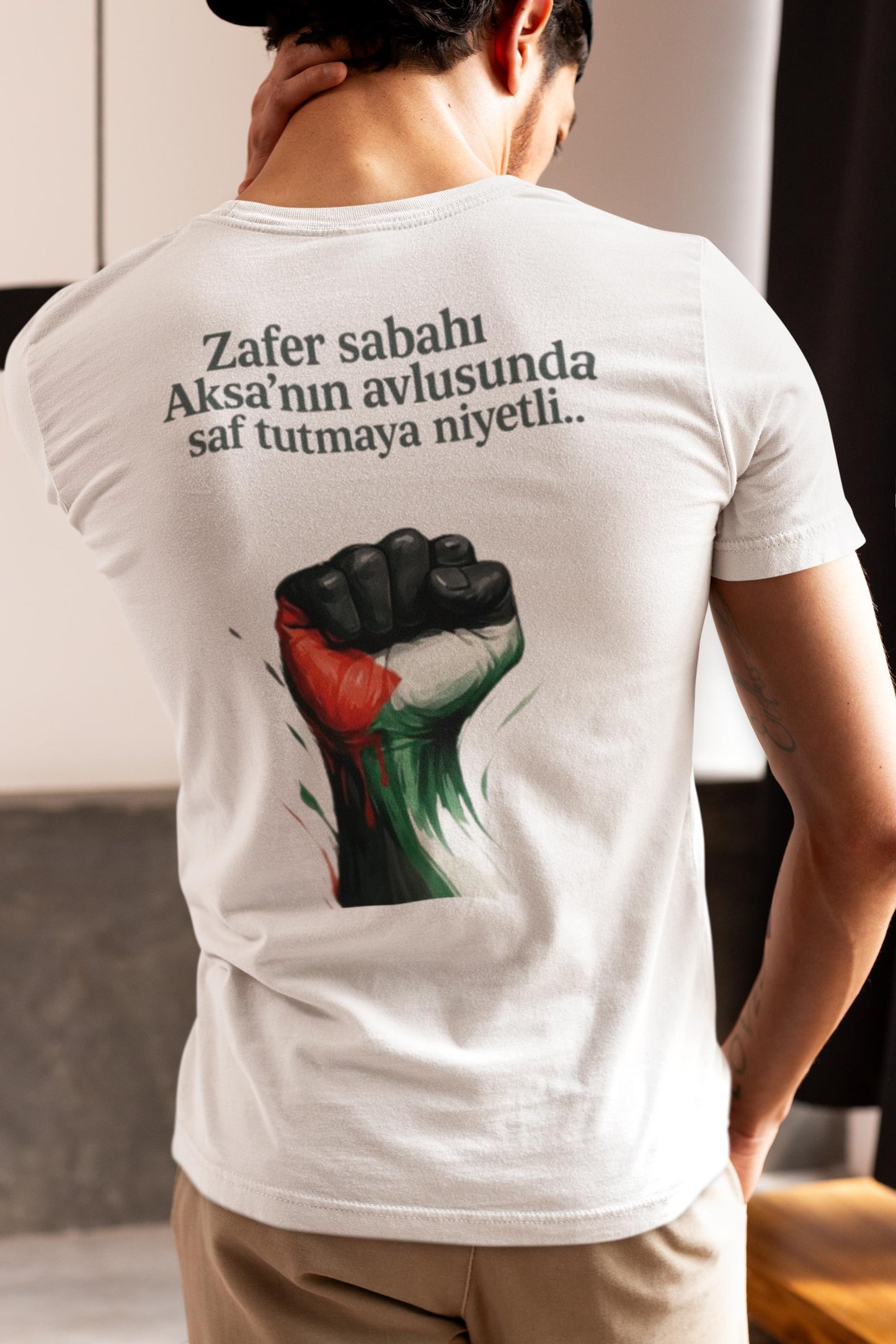 Aksa’ya Kavuşmak Temalı Baskılı Tişört