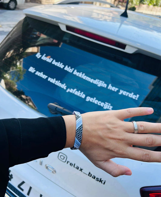 Kefiye desenli bileklik