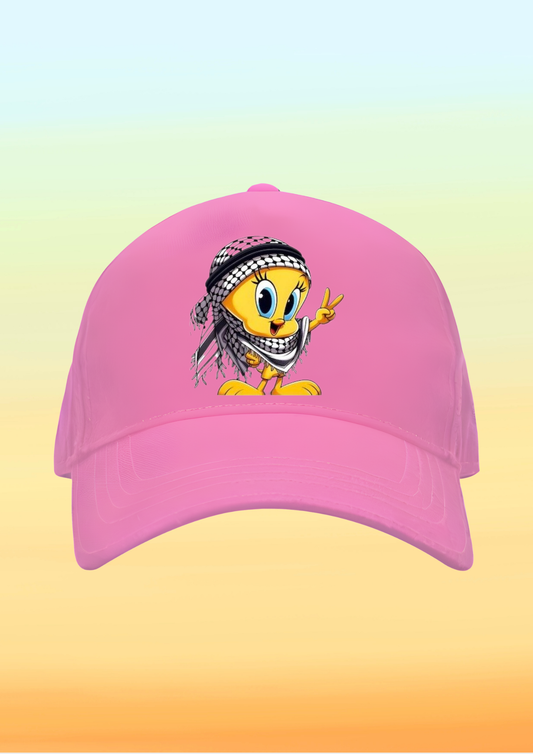 Kefiyeli Tweety Baskılı Çocuk Şapkası
