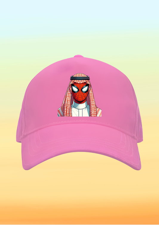 Kefiyeli Spiderman Baskılı Çocuk Şapkası
