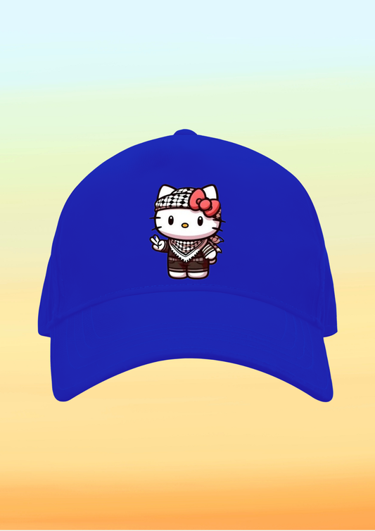 Kefiyeli Hello Kitty Çocuk Şapkası