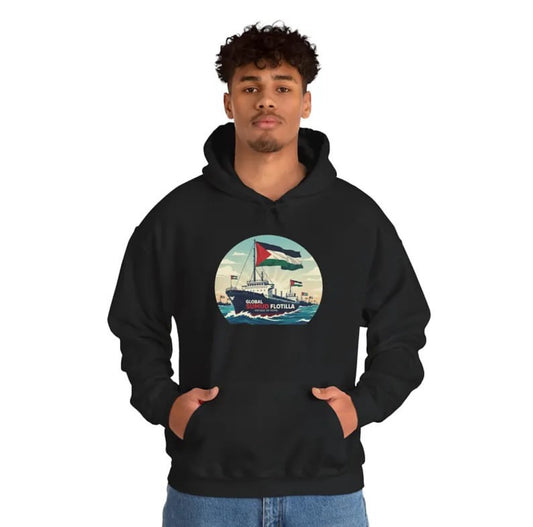 Sumud Gemisi Tasarımlı Baskılı Hoodie