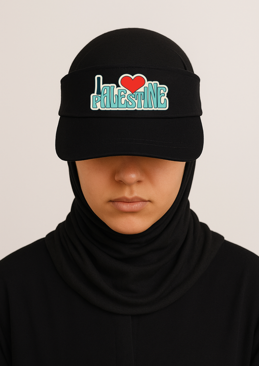 Filistin Temalı Baskılı Güneşlik Şapka
