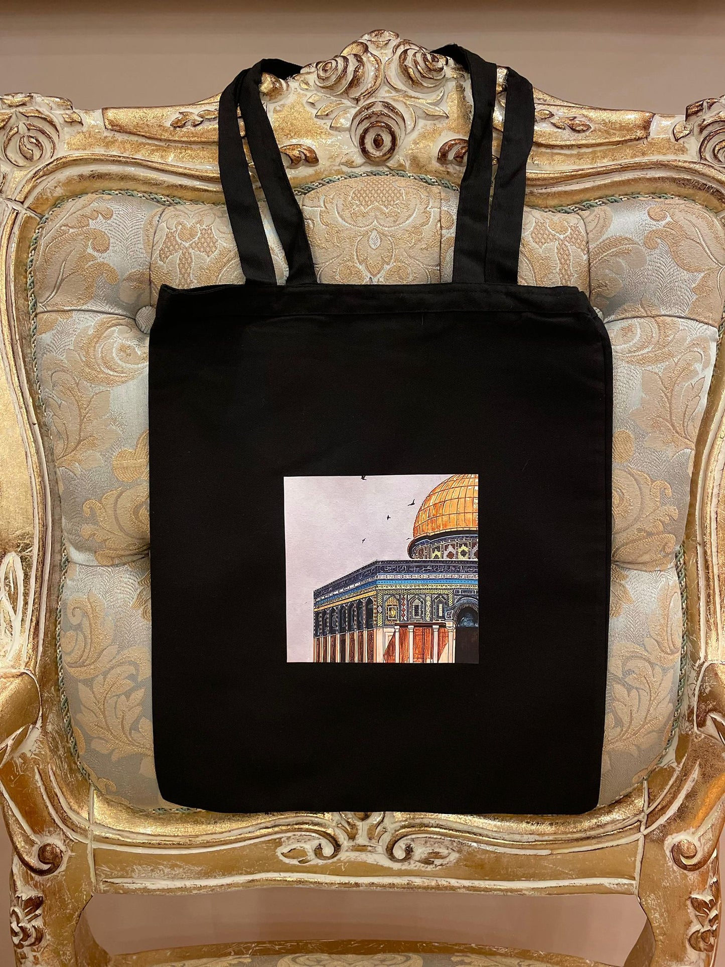 Kubbet’üs Sahra Temalı Baskılı Çanta