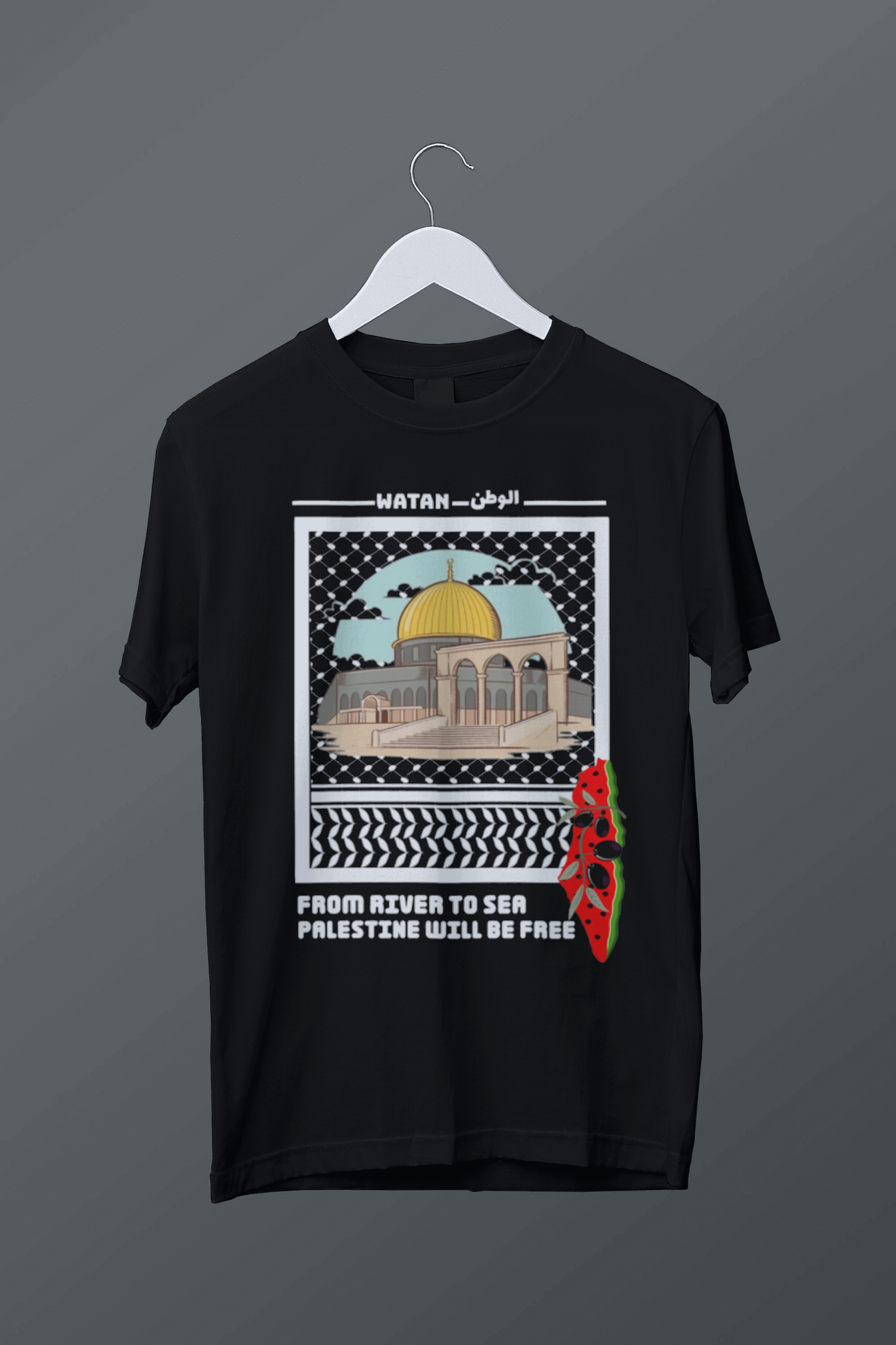 Vatan Temalı Baskılı Tişört