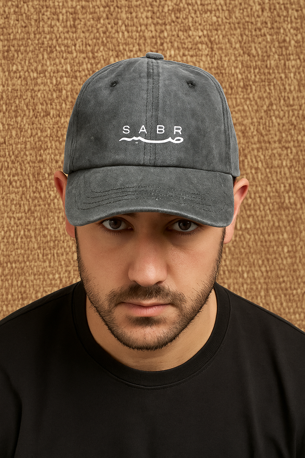 Sabır Yazılı Kot Şapka