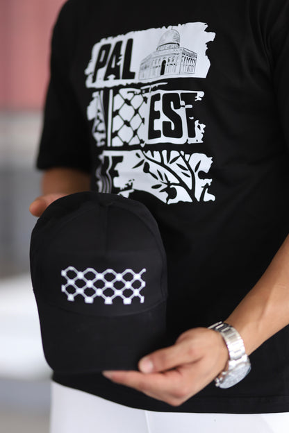 Filistin Yazılı Baskılı T-shirt