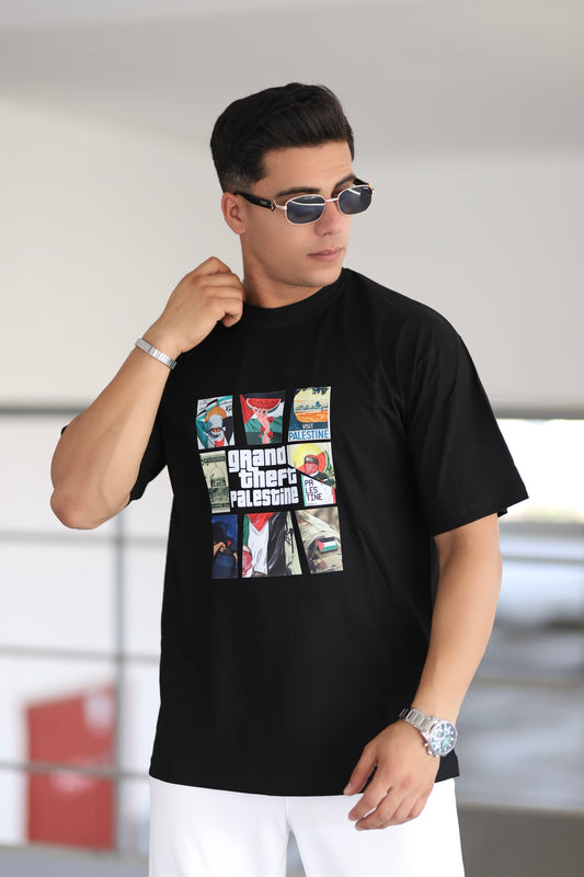 Gta Tasarımlı Filistin Temalı T-shirt