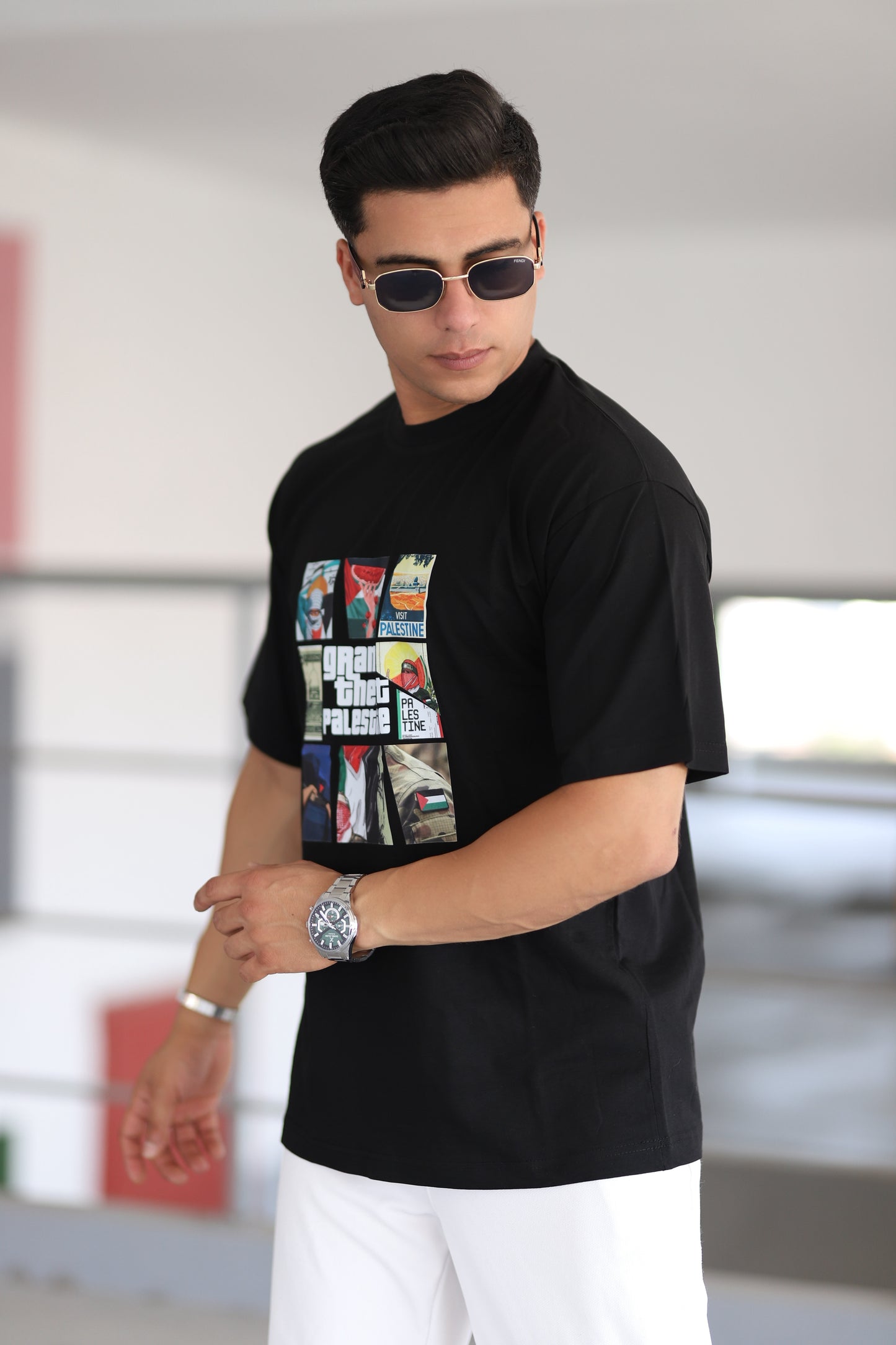 Gta Tasarımlı Filistin Temalı T-shirt