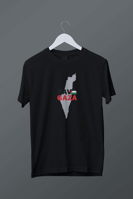 Gazze'yi Kurtar Yazılı Baskılı Tişört