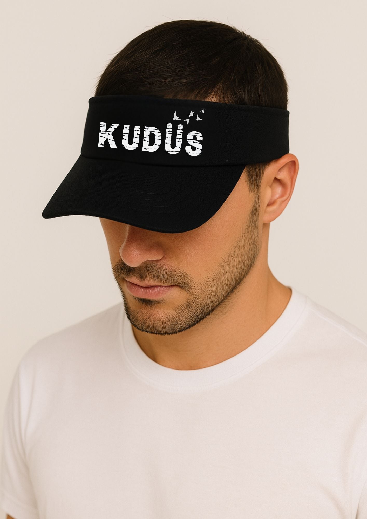 "Kudüs" Yazılı Baskılı Güneşlik Şapka