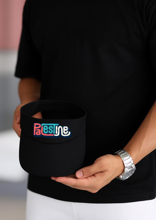 "Filistin" Yazılı Baskılı Güneşlik Şapka