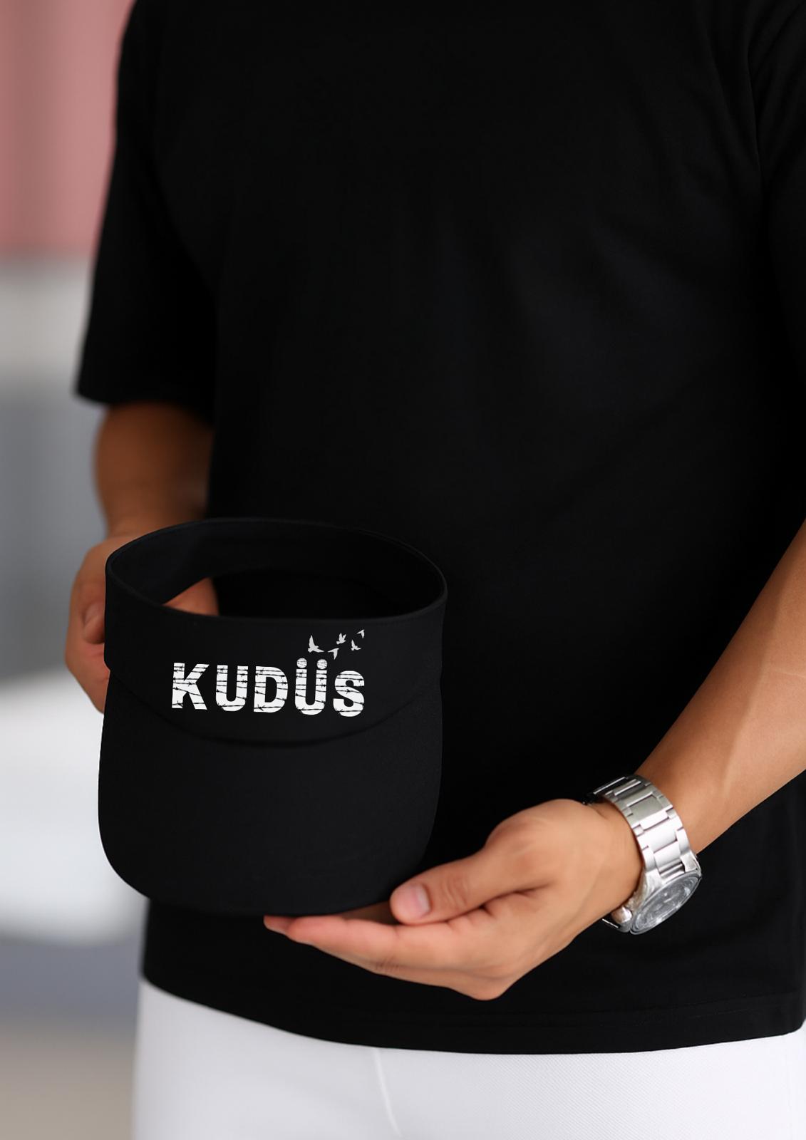 "Kudüs" Yazılı Baskılı Güneşlik Şapka