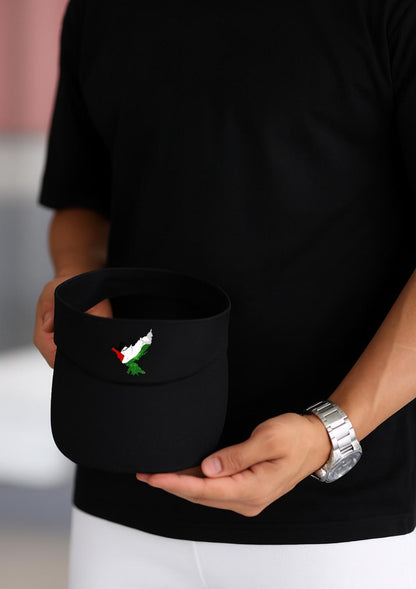 Filistin Temalı Kuş Baskılı Güneşlik Şapka