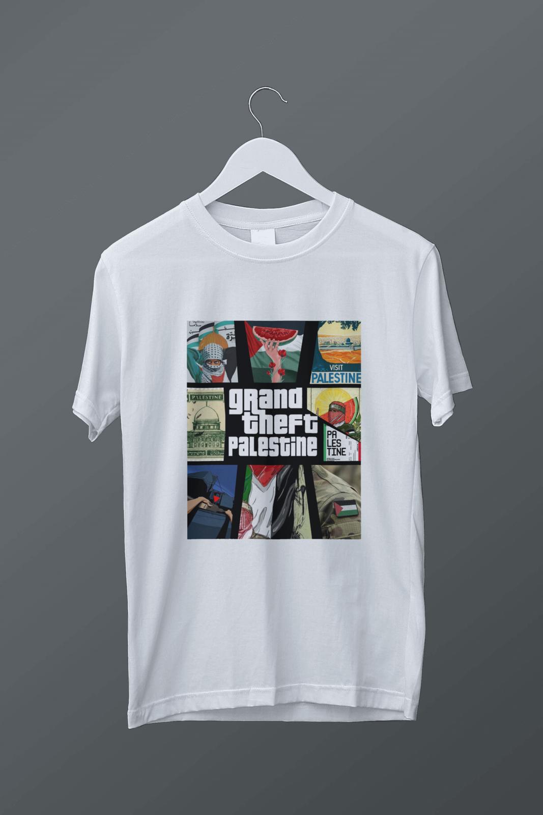 Gta Tasarımlı Filistin Temalı T-shirt
