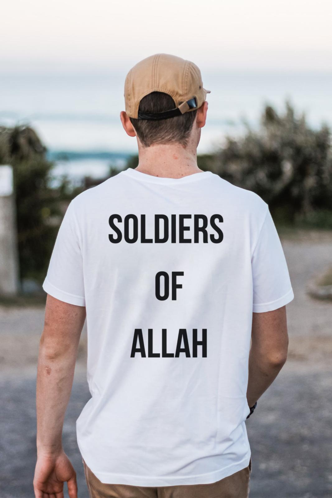 “Allah’ın Askerleri” Yazılı Baskılı Tişört