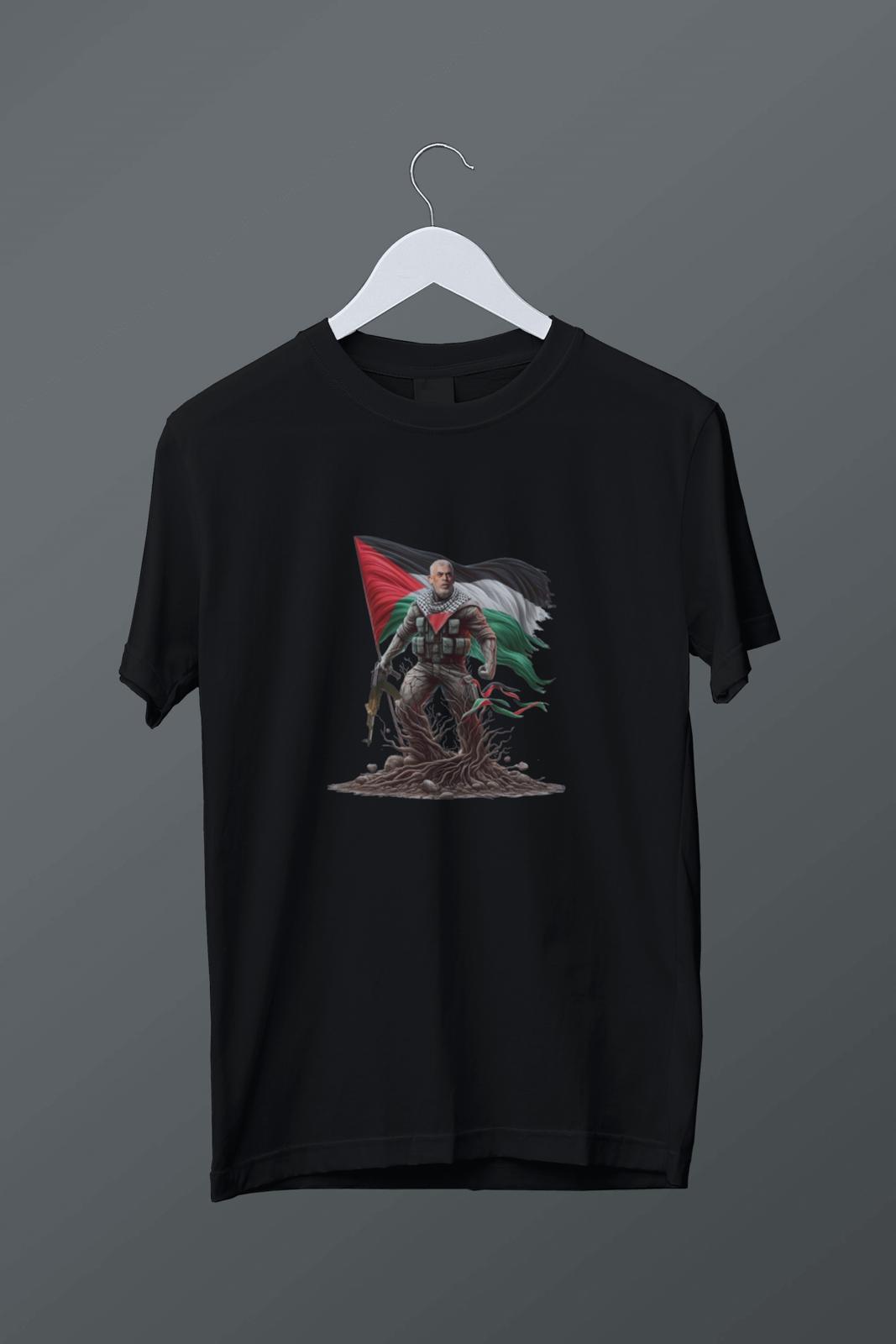Kahraman Yahya Sinvar Baskılı T-shirt