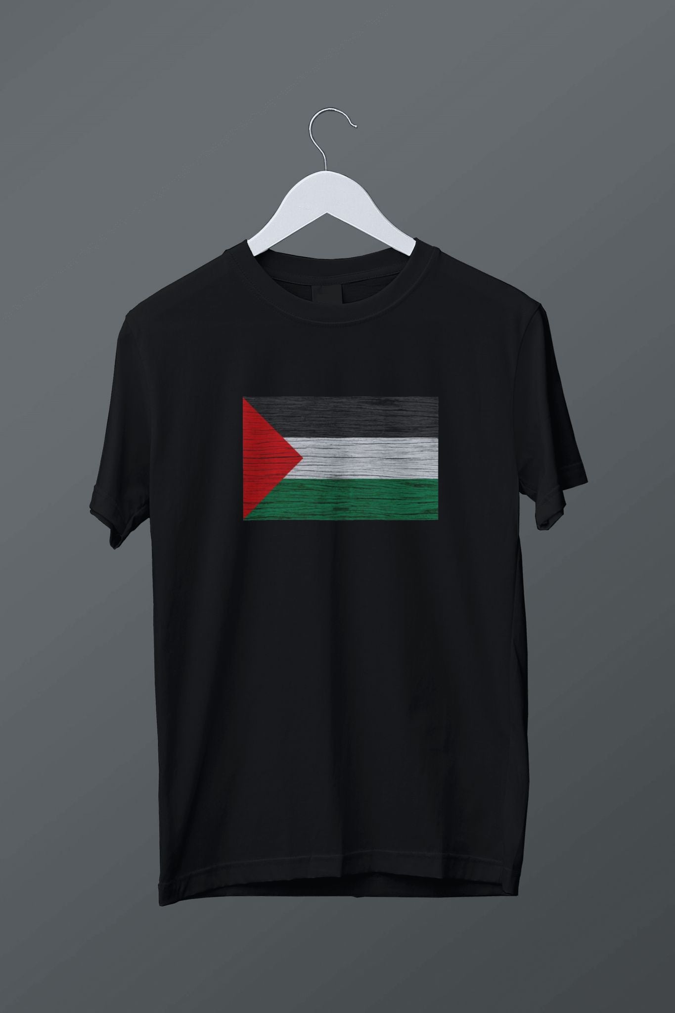 Filistin Bayrak Baskılı T-shirt