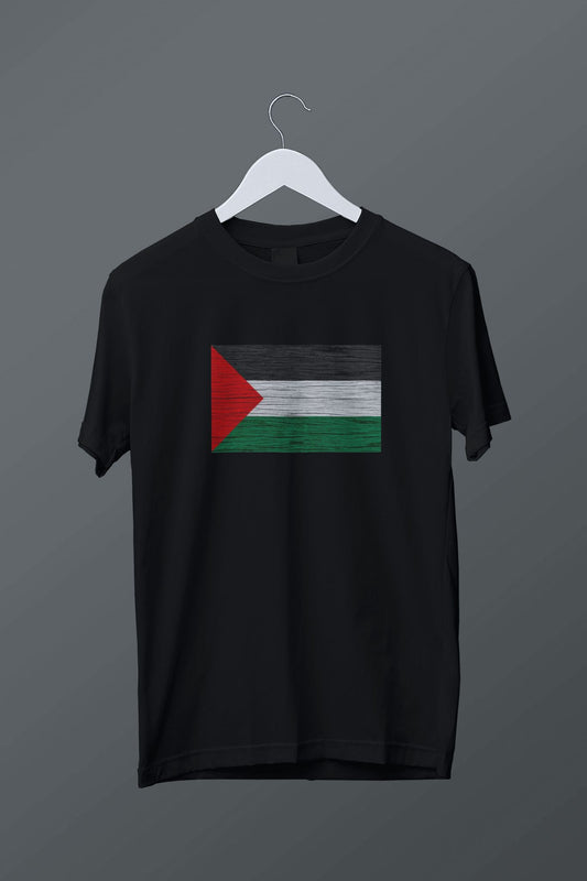 Filistin Bayrak Baskılı T-shirt