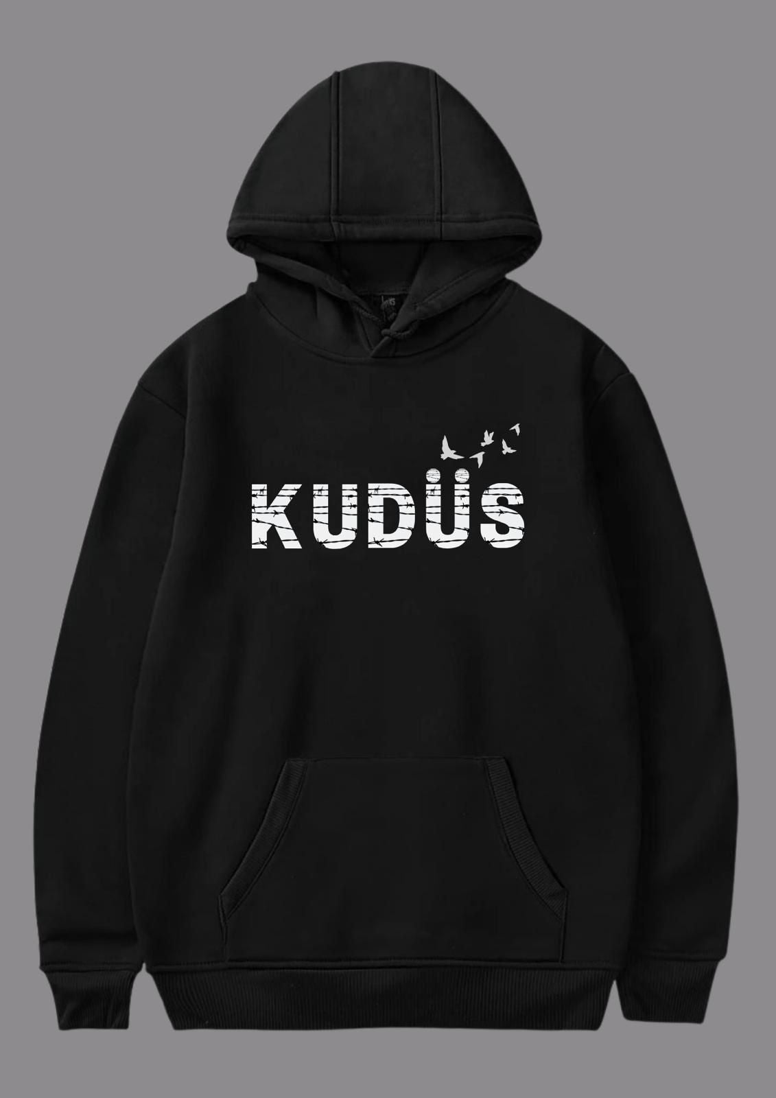 Kudüs Yazılı Baskılı Hoodie