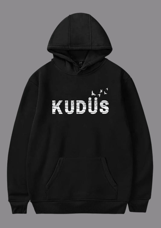 Kudüs Yazılı Baskılı Hoodie