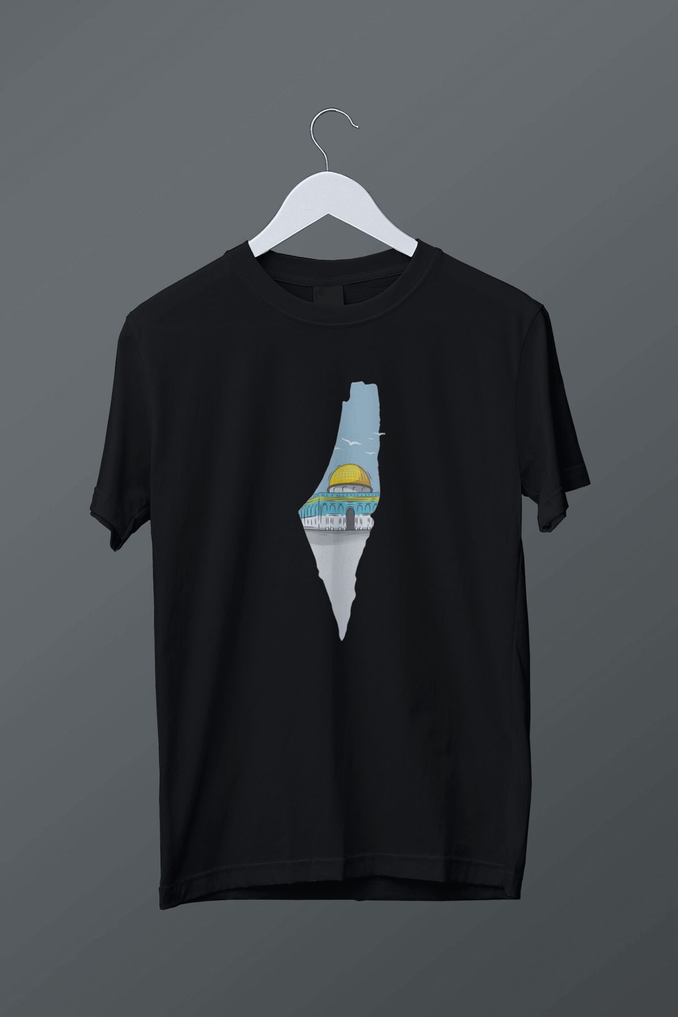 Filistin Temalı Baskılı T-shirt