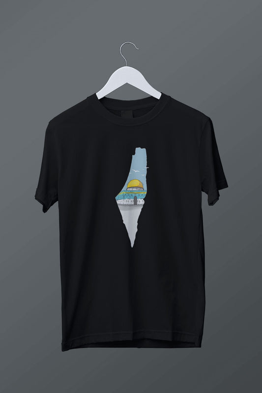 Filistin Temalı Baskılı T-shirt